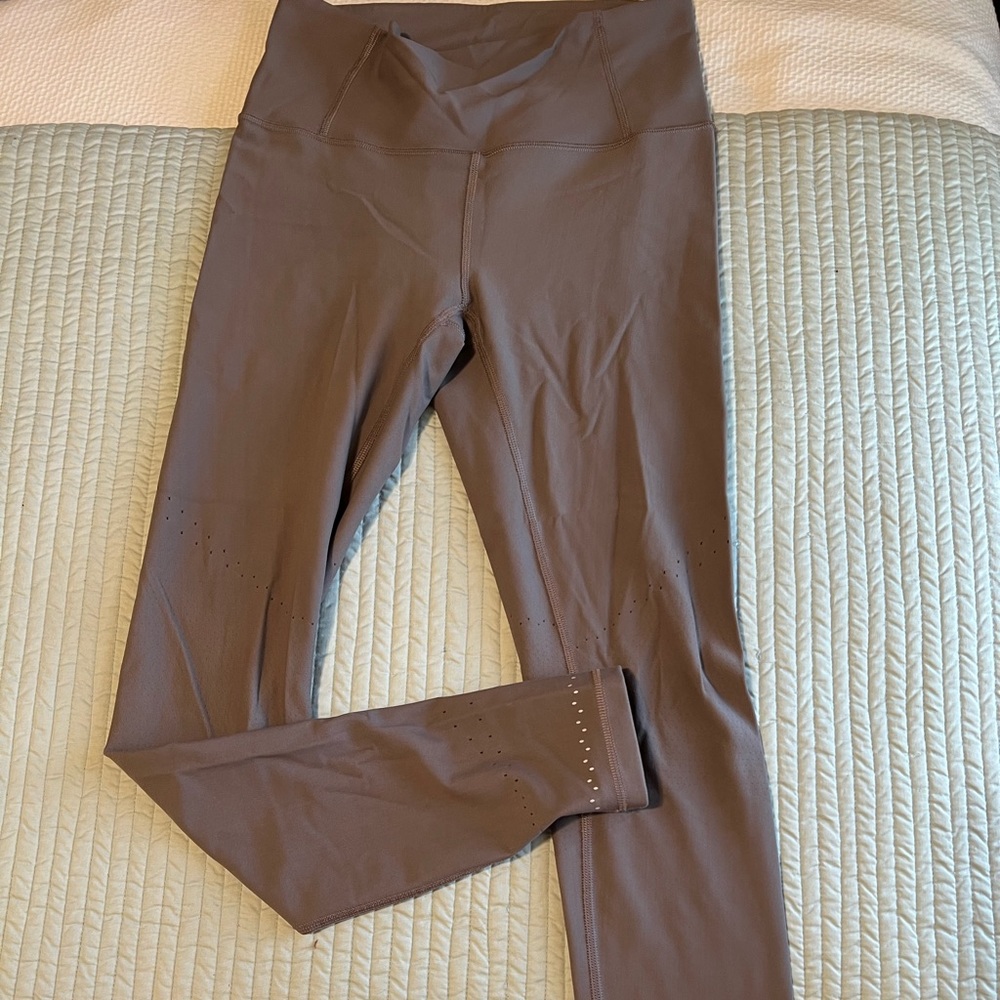 Lululemon Pewter / Grey Leggings With Breathable Holes